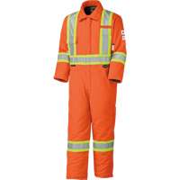 5532A High Visibility FR Rated & Arc Rated Safety Coveralls, Size 2X-Large, High Visibility Orange, 58 cal/cm² Groupe Belzile Dickner