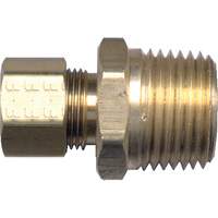 Male Pipe Connector, 3/16" x 1/8" Dia, Brass Groupe Belzile Dickner