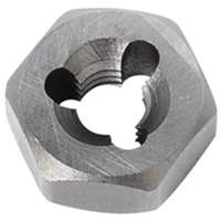 Hexagon Rethreading Bolt Die, 19/32" Dia., 1/4"-28 Thread, Chromium Steel Groupe Belzile Dickner