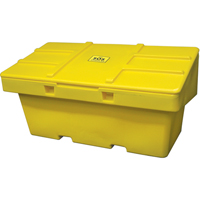 Salt Sand Container SOS™, With Hasp, 72" x 36" x 36", 36 cu. Ft., Yellow NJ119 | Dickner Inc