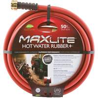 Hot Water Hose, Rubber, 5/8" dia. x 50' L Groupe Belzile Dickner
