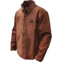 Veste de soudage en cuir fleur de vache refendu Gander Brand, Cuir, Grand, Brun Groupe Belzile Dickner