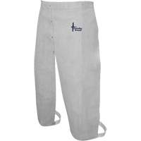 Tablier de soudage en cuir, Taille &agrave; jambes fendues, 32" lo, Gris perle Groupe Belzile Dickner