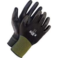 X-Site Coated Gloves, 7, Polyurethane Coating, Nylon Shell Groupe Belzile Dickner
