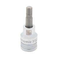 Standard SAE Bit Socket, 1/8" x 1-9/10" L, 3/8" Drive Groupe Belzile Dickner