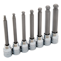Long Metric Ball Nose Socket Set, 7 Pcs Groupe Belzile Dickner