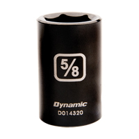 SAE Socket, Impact, 3/8", 1/2" Drive, 6 Points Groupe Belzile Dickner