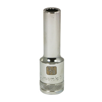 SAE Socket, 3/8", 1/2" Drive, 12 Points, Deep Groupe Belzile Dickner