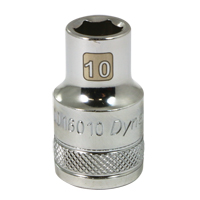 Metric Socket, 10 mm, 1/2" Drive, 6 Points Groupe Belzile Dickner