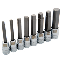 Long SAE Socket Set, 8 Pcs Groupe Belzile Dickner