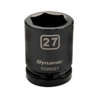 Metric Socket, Impact, 24 mm, 3/4" Drive, 6 Points Groupe Belzile Dickner