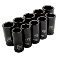 SAE Socket Set, 10 Pcs, Impact, 3/4" Drive Size, Deep Groupe Belzile Dickner