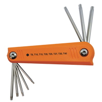 Jeu de cl&eacute;s hexagonales repliables, 8 mcx, Torx Groupe Belzile Dickner