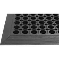 Competitor Series Mats, Slotted, 3' x 5' x 7/8", Black, Natural Rubber Groupe Belzile Dickner