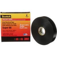 Ruban isolant Super 88 de calibre professionnel Scotch, 19 mm (3/4") la x 32,9 m (108') lo, 8,5 mils, Noir Groupe Belzile Dickner