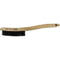 Brosse de nettoyage &eacute;conomique &agrave; manche courb&eacute;, Laiton, 3 x 19 rangs de fils, Longueur 13-3/4" Groupe Belzile Dickner