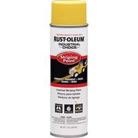 Industrial Choice<sup>®</sup> S1600 System Inverted Striping Spray Paint, Yellow, 18 oz., Aerosol Can KR689 | Dickner Inc