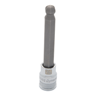Long SAE Bit Socket, 3/8" x 3-5/8" L, 3/8" Drive Groupe Belzile Dickner