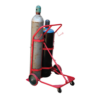 Chariot pour bouteilles, Roues Caoutchouc moulé, Base de 25-1/2"la x 7"lo, 350 lb NKH897 | Dickner Inc