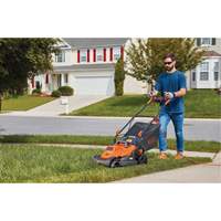 Lawn Mower with Comfort Grip Handle, Push Walk-Behind, Electric, 15" Cutting Width Groupe Belzile Dickner