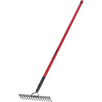 Level Rake, Fibreglass Handle, 14" W, Forged Steel Blade, 14 Tines Groupe Belzile Dickner
