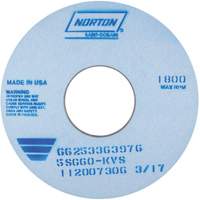 Tool Room Wheel, Type 01, Ceramic Alumina, 14" x 1" Groupe Belzile Dickner