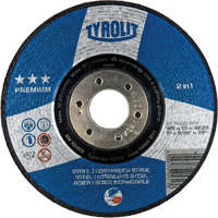 Premium 2-in-1 Grinding Wheel, 4-1/2" x 9/32", 7/8" Arbor, Type 27 Groupe Belzile Dickner