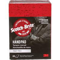 Scotch-Brite 7447 Hand Pads, Aluminum Oxide, 9" x 6", Very Fine Grit Groupe Belzile Dickner
