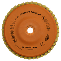 Instant Polish Flap Disc, 4-1/2" x 5/8"-11, Type 27, Very Fine Grit, Zirconium Groupe Belzile Dickner