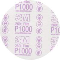 Hookit Finishing Film Disc, 6" Dia., P1000 Grit, Aluminum Oxide, Film Groupe Belzile Dickner