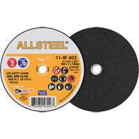 AllSteel Mini Cut-Off Wheel, 4" x 1/32", 3/8" Arbor, Type 1, Aluminum Oxide, 19100 RPM Groupe Belzile Dickner
