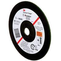 Green Corps Depressed Centre Wheel, 7" x 1/8", 7/8" Arbor, Ceramic, Type 27 Groupe Belzile Dickner