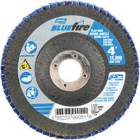 Disque &agrave; lamelles coniques R884P BlueFire, 4" x 5/8", Type 29, Grain P60, Alumine de zirconium Groupe Belzile Dickner