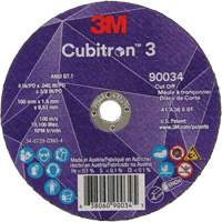 Cubitron 3 Cut-Off Wheel, 4" x 0.045", 3/8" Arbor, Type T1, Ceramic, 21000 RPM Groupe Belzile Dickner