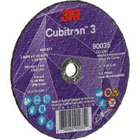 Meule &agrave; tronçonner Cubitron 3, 4" x 1/8", Arbre de 3/8", Type T1, C&eacute;ramique, 21000 Tr/min Groupe Belzile Dickner