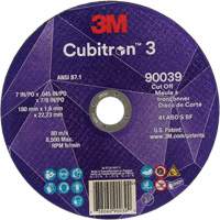 Cubitron 3 Cut-Off Wheel, 7" x 0.09", 7/8" Arbor, Type T27, Ceramic, 8500 RPM Groupe Belzile Dickner