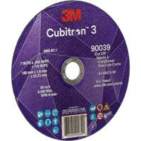Cubitron 3 Cut-Off Wheel, 7" x 0.09", 7/8" Arbor, Type T27, Ceramic, 8500 RPM Groupe Belzile Dickner