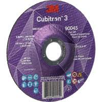 Cubitron™ 3 Cut-Off Wheel, 5" x 0.045", 7/8" Arbor, Type T27, Ceramic, 12250 RPM NY551 | Groupe Belzile Dickner