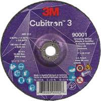 Cubitron 3 Depressed Centre Grinding Wheel, 4" x 1/4", 3/8" Arbor, Ceramic, Type T27 Groupe Belzile Dickner