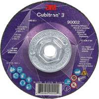 Cubitron 3 Depressed Centre Grinding Wheel, 4-1/2" x 1/4", 5/8"-11 Arbor, Ceramic, Type T27 Groupe Belzile Dickner
