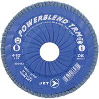 Powerblend TRM Trimmable Flap Disc, 4-1/2" x 7/8", Type 29, Z40 Grit, Zirconium Groupe Belzile Dickner