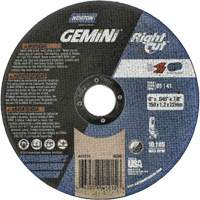 Meule &agrave; tronçonner pour coupe &agrave; angle droit RightCut Gemini, 6" x 0,045", Arbre de 7/8", Type 01/41, Oxyde d'aluminium, 10185 Tr/min Groupe Belzile Dickner