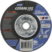 Disque combin&eacute; de meulage et tronçonnage Gemini XXL, 4-1/2" x 1/8", Arbre de 5/8"-11, Type 27, Oxyde d'aluminium Groupe Belzile Dickner