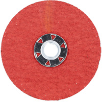 Disque de verrouillage en fibres avec fixation Speed-Change, 4-1/2" dia., Grain 24, C&eacute;ramique d'alumine Groupe Belzile Dickner