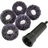 Trousse de disques de nettoyage pour moyeu de frein Pro Brake Hub Roloc Scotch-Brite, Grain Extra grossier, Carbure de silicium Groupe Belzile Dickner