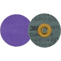 Disque en fibre Roloc Cubitron 3, 3" dia., Grain 60+, C&eacute;ramique Groupe Belzile Dickner