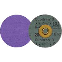 Disque en fibre Roloc Cubitron 3, 3" dia., Grain 80+, C&eacute;ramique Groupe Belzile Dickner
