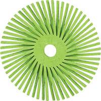Scotch-Brite Type A Precision Radial Bristle Brush PN-RB, Ceramic, 50+ Grit, 3" Dia. Groupe Belzile Dickner