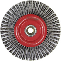 Stringer Bead Knot Wire Brush For Angle Grinders, 6" Dia., 0.02" Fill, 5/8"-11 Arbor, Steel Groupe Belzile Dickner