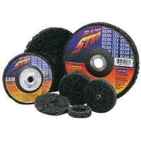 Bear-Tex&reg; Rapid Strip Non-Woven Depressed Center Disc, 4-1/2" Dia., Extra Coarse Grit, Silicon Carbide Groupe Belzile Dickner